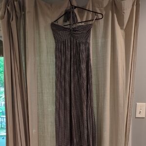 New York & Company Black and Gray Strapless Dress, Built-in Bra